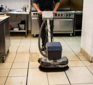 deep cleaning restaurant tiles